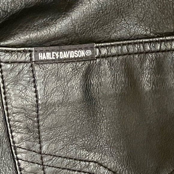 Harley Davidson Men’s genuine leather pants-Size 34 - Picture 4 of 7